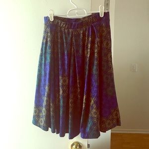 LLR Madison skirt mandala type print